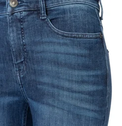 Mac naisten farkut Laura Stretch Denim, tummansininen