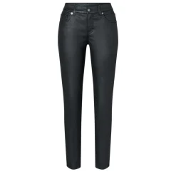 Mac Naisten Farkut, SLIM COATED COTTON TENCEL Musta