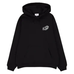 Makia huppari Sauna Hooded Sweatshirt, musta