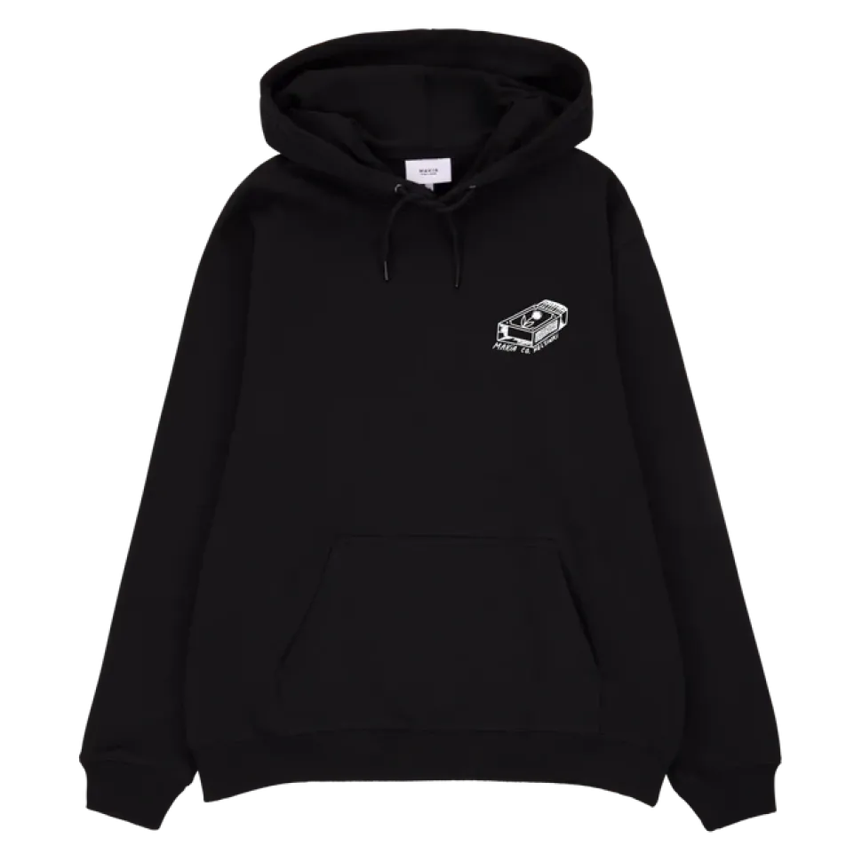 Makia huppari Sauna Hooded Sweatshirt, musta