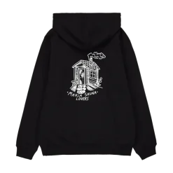 Makia huppari Sauna Hooded Sweatshirt, musta