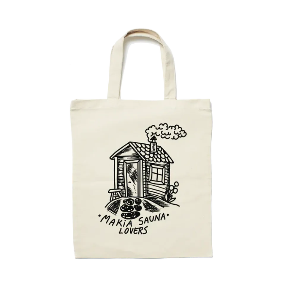 Makia kangaskassi, SAUNA TOTE BAG Luonnonvalkoinen
