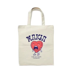 Makia kassi, HEARTACHE TOTE BAG Luonnonvalkoinen