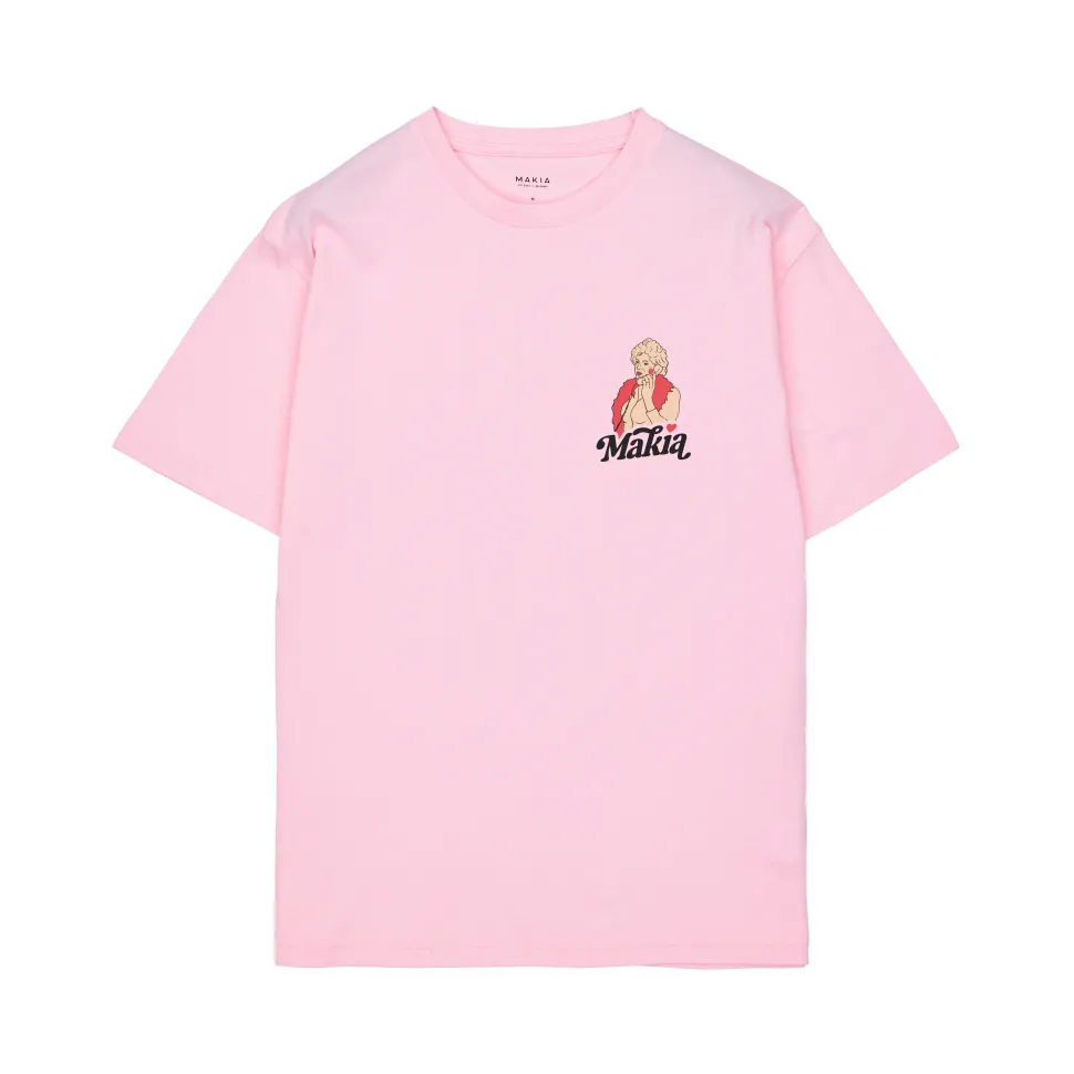 Makia Kummeli Seksipuhelin T-shirt, vaaleanpunainen