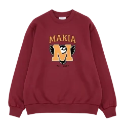 Makia Miesten Collegepaita, K UGLA SWEATSHIRT Punainen