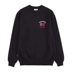 Makia miesten collegepusero, BROKENHEARTED SWEATSHIRT Musta