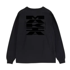 Makia miesten college, STATEMENT LONG SLEEVE Musta