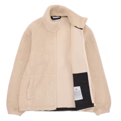 Makia miesten fleece, Lodge Zip Fleece Luonnonvalkoinen