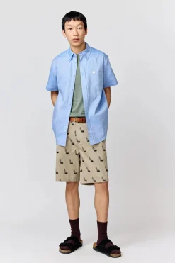 Makia miesten kauluspaita, ANCHORS SHIRT SS Keskisininen