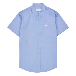 Makia miesten kauluspaita, ANCHORS SHIRT SS Keskisininen