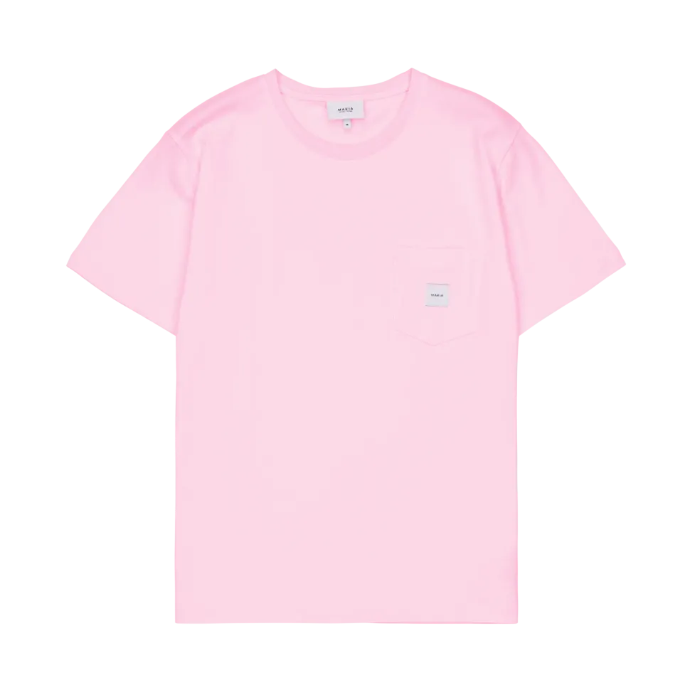 Makia miesten t-paita K Square Pocket t-shirt, vaaleanpunainen