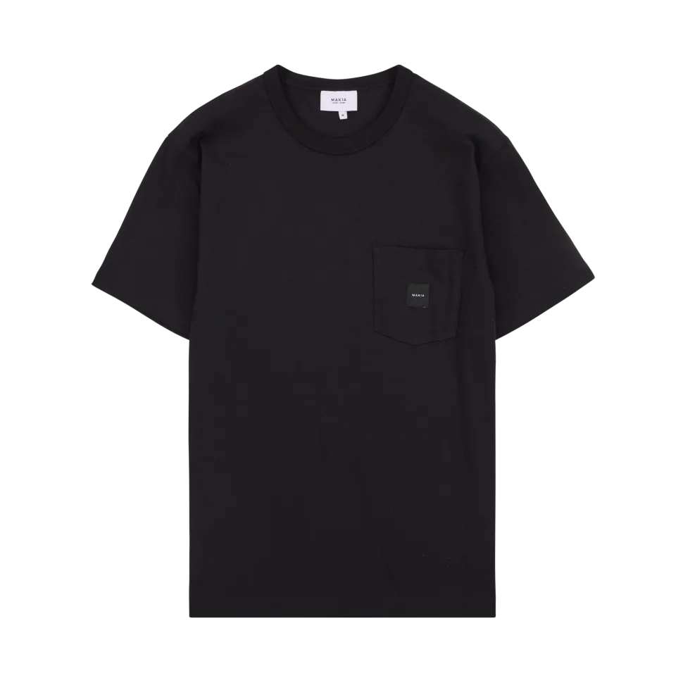 Makia miesten t-paita K Square Pocket t-shirt, musta