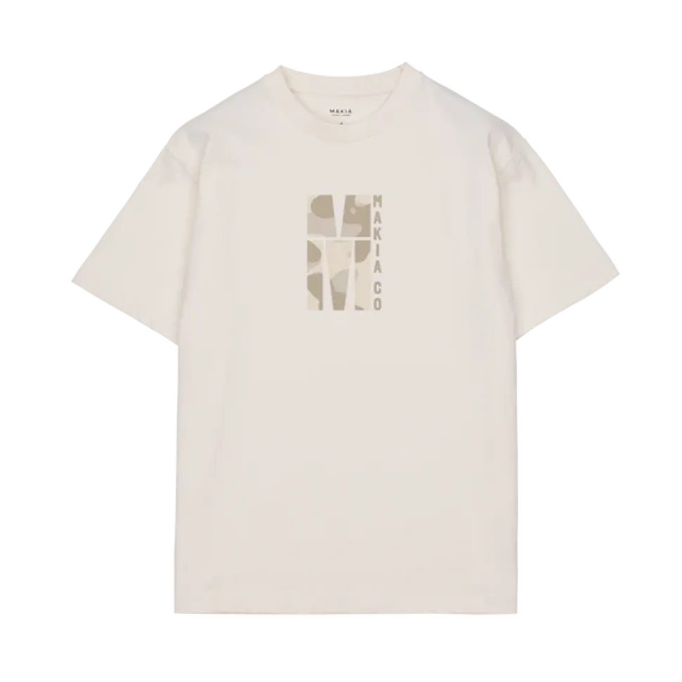 Makia miesten t-paita, OFFSHORE T-SHIRT Luonnonvalkoinen