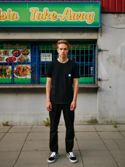 Makia Miesten T-paita, Square Pocket T-Shirt Musta