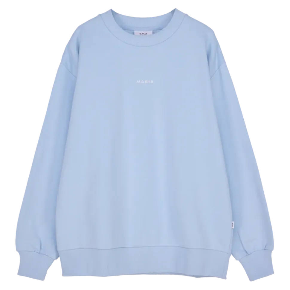 Makia naisten collegepaita Makia Sweatshirt, vaaleansininen