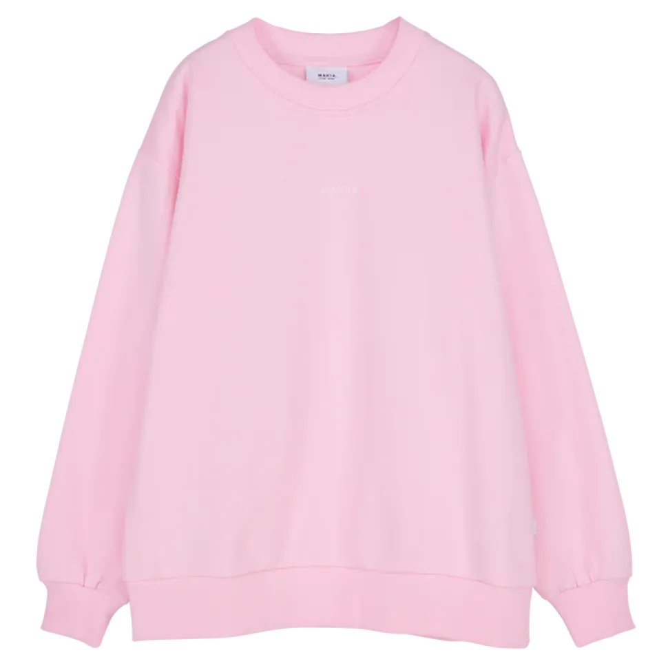 Makia naisten collegepaita Makia Sweatshirt, vaaleanpunainen