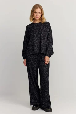 Makia naisten housut, LAILA TROUSERS Musta Kuosi