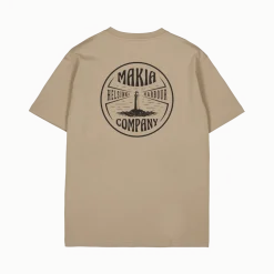 Makia T-Paita Harmaja T-Shirt Beige