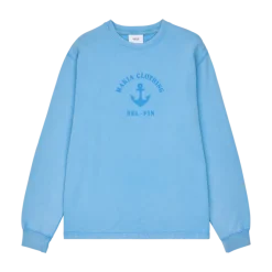 Makia unisex college, ABYSS LIGHT SWEATSHIRT Keskisininen