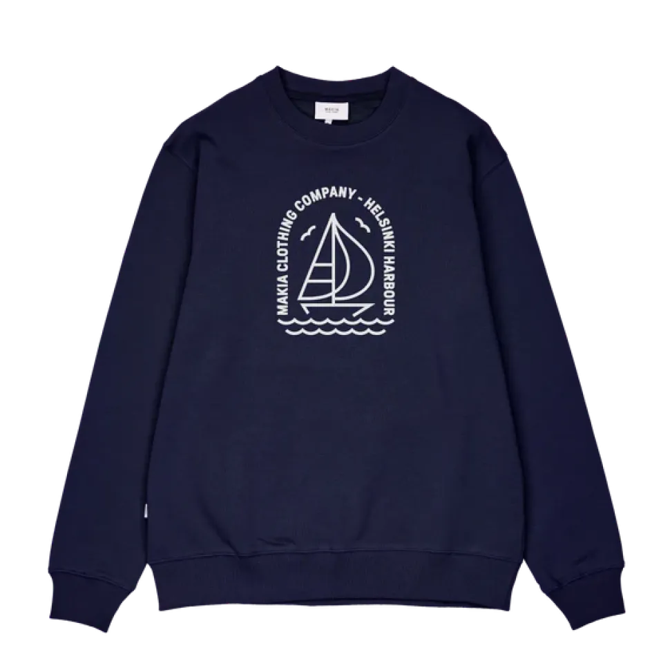Makia unisex collegepaita, REGATTA SWEATSHIRT Tummansininen