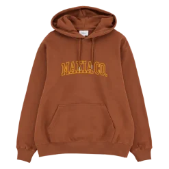 Makia Unisex Huppari, NORD HOODED SWEATSHIRT Keskiruskea