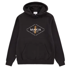 Makia Unisex Huppari, SEASIDE HOODED SWEATSHIRT Musta
