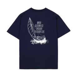 Makia unisex t-paita, HEELING T-SHIRT Tummansininen