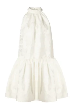 Malina naisten mekko, FLORA HALTERNECK MINI DRESS Valkoinen