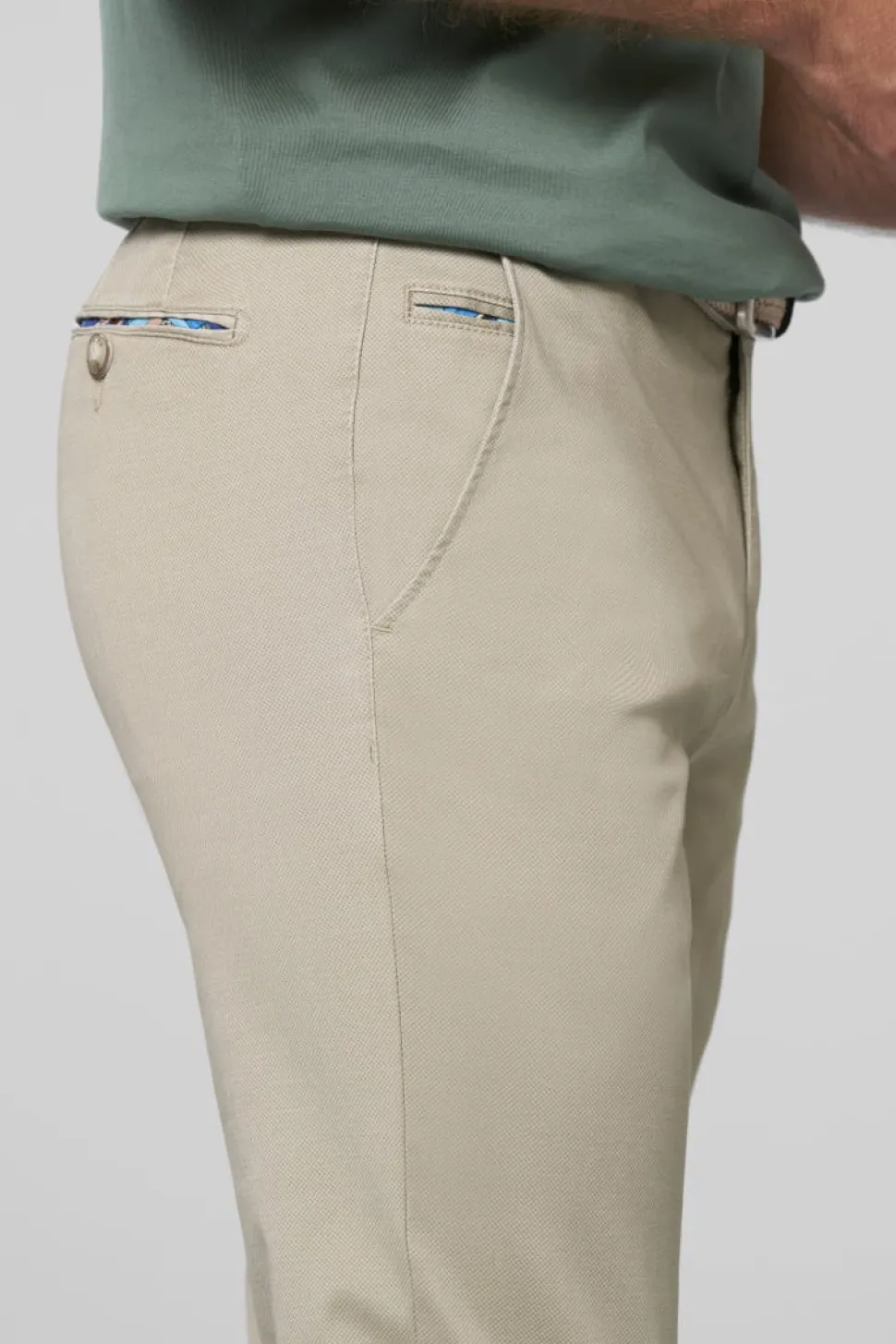 Meyer miesten puuvillahousut, BONN 5063 Beige