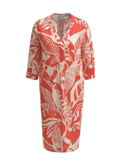 Milano Italy Mekko, Dress 3/4 Poppy Print Oranssi Kuosi