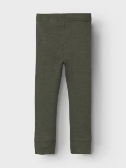 Name It alushousut, NMMWANG WOOL NE LONGJOHN Armeijanvihreä