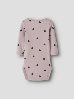 Name It lasten body, NBFKHEART LS BODY Vaaleanpunainen Kuos