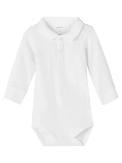Name It lasten body, NBMHOLGER LS POLO BODY Valkoinen