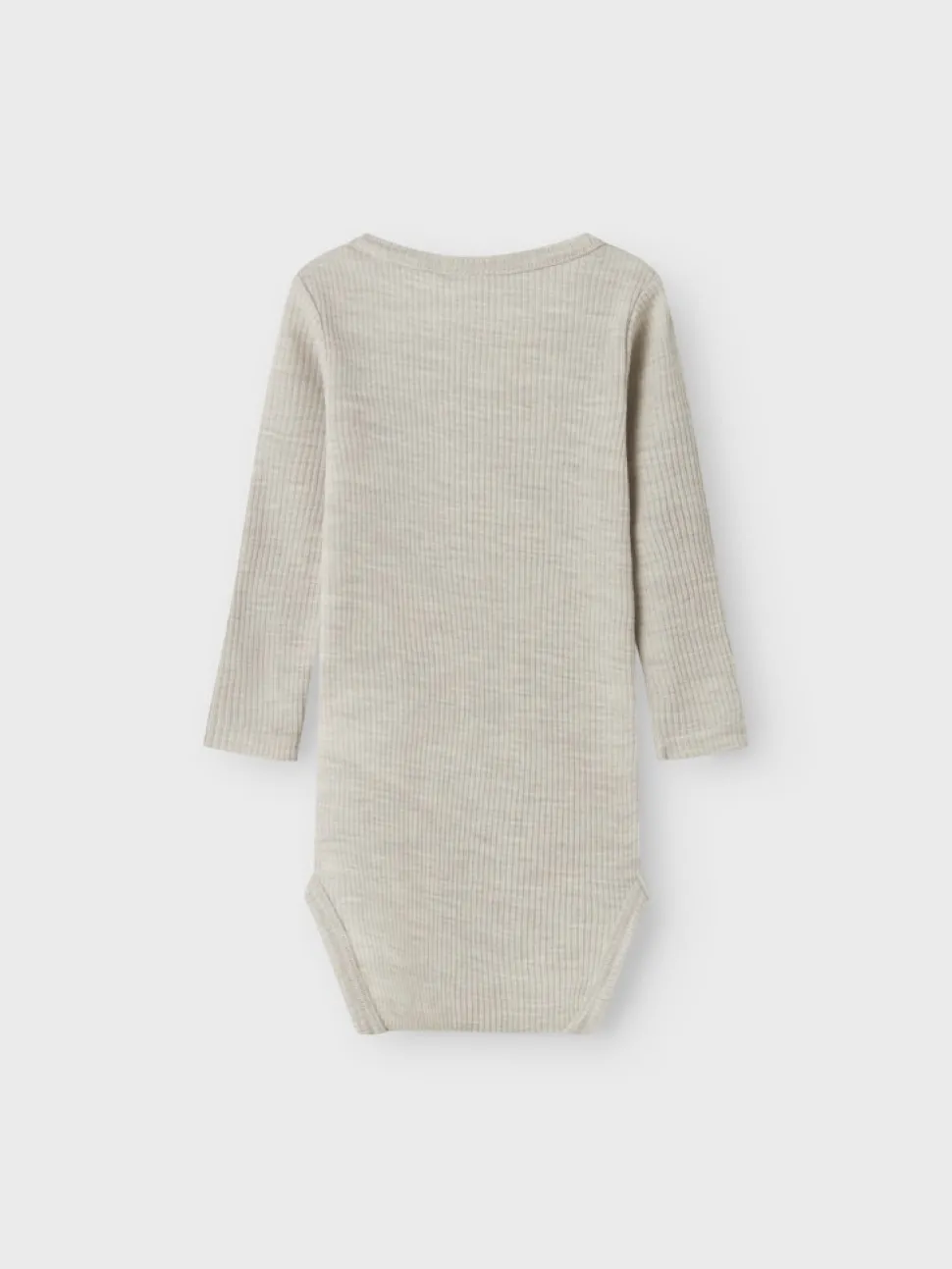 Name It lasten body, NBNWAX WOOL RIB LS BODY Harmaa