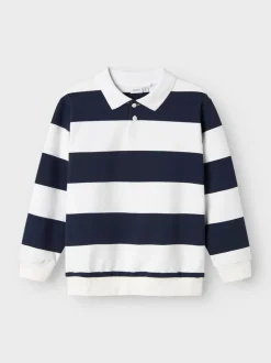 Name It lasten college, NKMLEOPOLD LS REG SWEATSHIRT Valkoinen