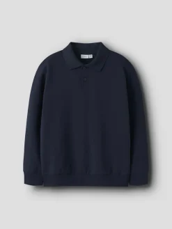Name It lasten college, NKMLEOPOLD LS REG SWEATSHIRT Tummansininen