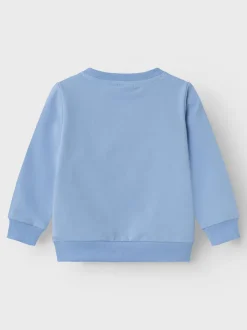 Name It lasten college, NMFKRISTINE LIGHT SWEAT Vaaleansininen