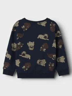 Name It lasten college, NMMRASMUS REG SWEAT Tummansininen