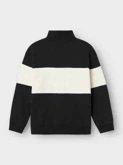 Name It Lasten Collegepaita, NKMRETA LS RLX SWEAT Musta