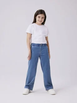 Name It Lasten Farkut, NKFSALLI WIDE JEANS NOOS Indigo