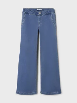 Name It Lasten Farkut, NKFSALLI WIDE JEANS NOOS Indigo
