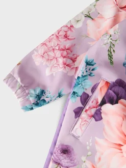 Name It Lasten Haalari, NMF ALFA08 SOFTSHELL SUIT MULTI FLOWER Liila