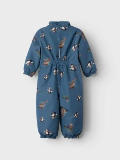 Name It lasten haalari, NMMSNOW10 SUIT ALPIN ANIMALS Vaaleansininen