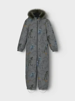 Name It Lasten Haalari, NMMSNOW10 SUIT NOOS Harmaa Kuosi