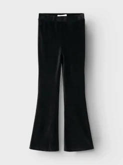 Name It Lasten Housut, NKFORINGE BOOTCUT VEL PANT Musta