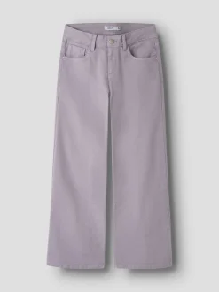 Name It lasten housut NKFROSE WIDE TWI PANT, vaalea lila