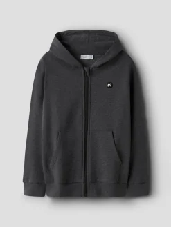 Name It lasten huppari, NKMVIMO ZIP SWEAT Tummanharmaa
