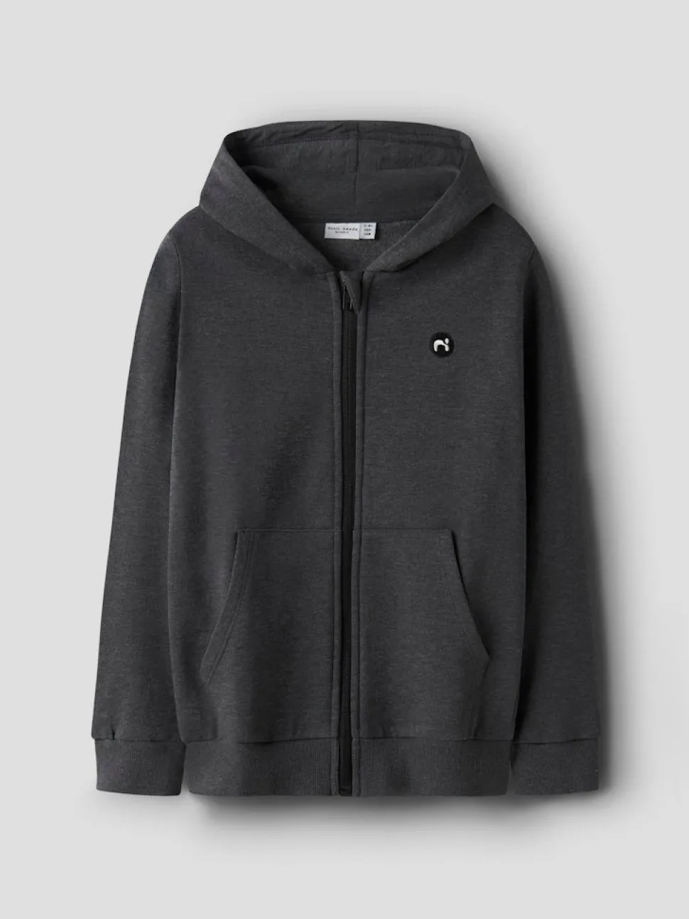 Name It lasten huppari, NKMVIMO ZIP SWEAT Tummanharmaa