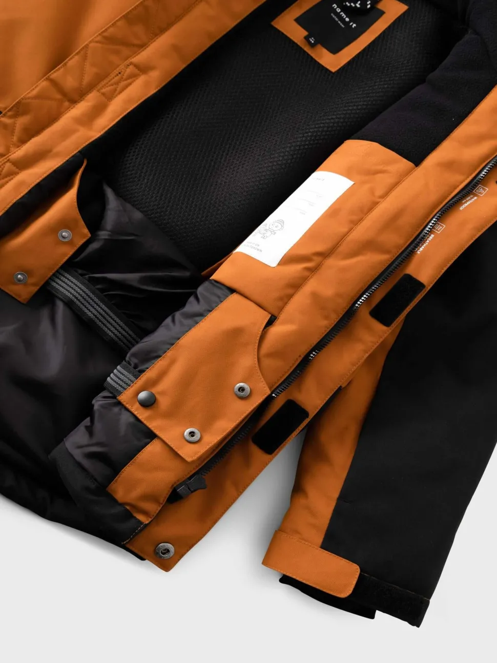 Name It lasten laskettelutakki, NKMSNOW10 SKI JACKET BLOCK Oranssi