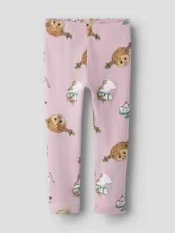 Name It lasten leggingsit NMFSOCA PIPPI LEGGING, vaaleanpunainen